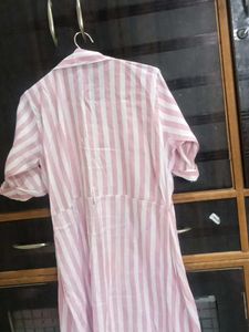 Striped Shirt Dress