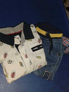 Boys' Outfit: Shirt & Jeans