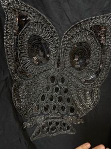 Owl Sequins Tshirt