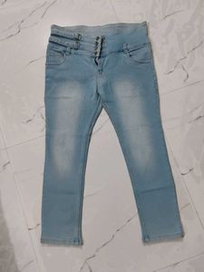 High Waisted Light Wash Jeans