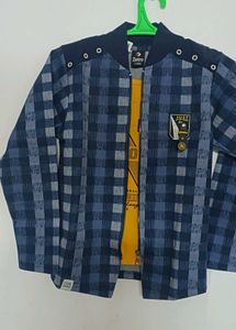 Checkered Jacket &amp; T-shirt Set