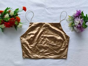 Golden Party Wear Top