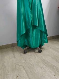 Emerald Green Gown with Bow