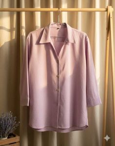 Striped Button-Down Shirt