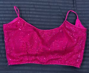 Pink Sequins Blouse