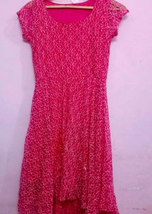 Pink Lace Party Dress. Offer Price