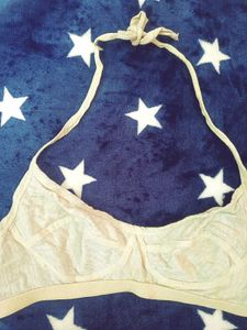 White Halter Bra