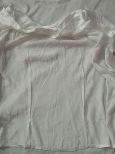 A Satin Off white Shirt