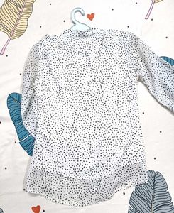 Aesthetic Polka Dot Ruffle Top✨