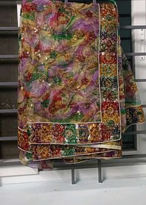 Beautiful multi color saree