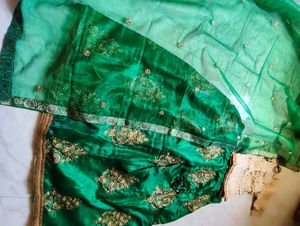 Green Lehenga Choli Set