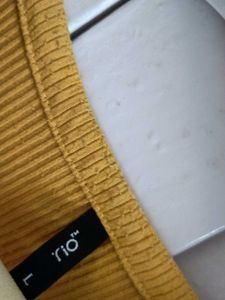 Mustard Square Neck Top