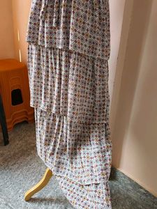 Tiered Print Maxi Dress