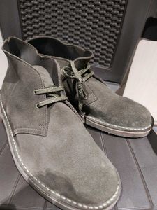Brand new Clarks Grey Boots slight damage factory