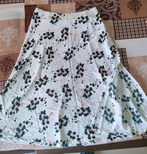 Custom Tailor Made Skirt With Slit At One Side.