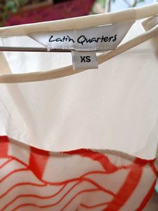Chic Red &amp; White Maxi Dress