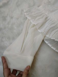 Imported Strchable Georget Chickenkari Dress