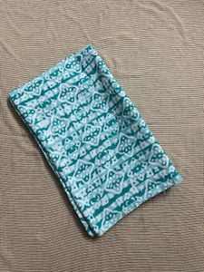 Sea Green Cotton Saree