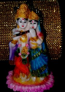 Radha Krishna.  Small Piece.  Marvel Finishing