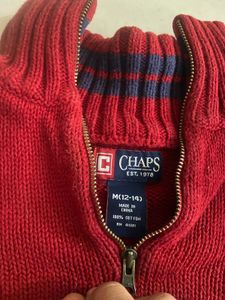 CHAPS Red Knit Sweater