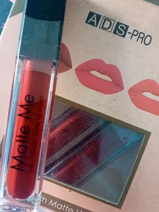 Brand New Packed Liquid Matte Lipstick,, Red Color Brush Lipstick