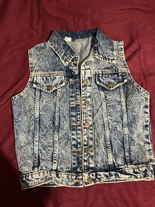 L Size Denim Over Coat