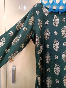 Green Floral Print Top With Bottom