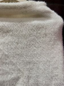 White Textured Mini Skirt