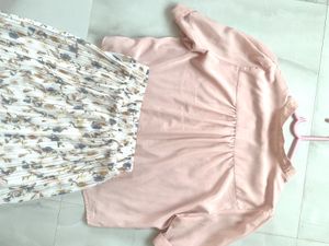 Floral Top &amp; Skirt Set