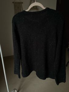 CROFT&amp;BARROW VINTAGE AUTUMN FLORAL ZIPPER SWEATER