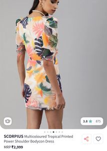Colorful Floral Mini Dress