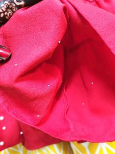 Red Bell Sleeve Top