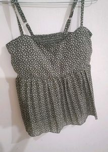 Strappy Peplum Top