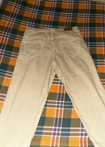 Cream colour denim