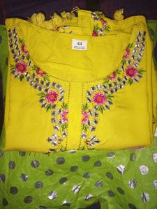 BEAUTIFUL Yellow 3 PCS SUIT SET.