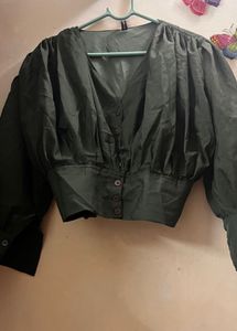 Chic Olive Crop Top
