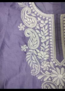 Lavender Embroidered Kurta