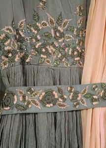 Designer Gown With Belt