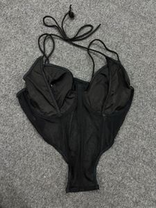 Black Mesh Corset With Bonning