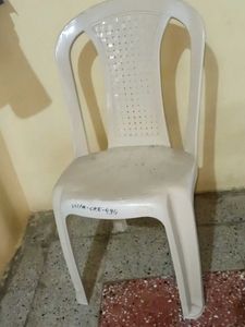 White Plastic Stacking Chairs (Set of 3)