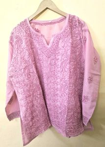 100% Cotton Lucknowi Short Kurta!