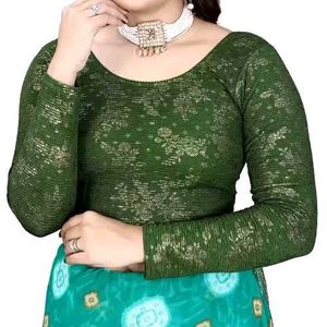 Green Embellished Blouse