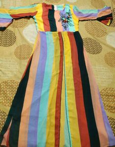 Beautiful Multicolour Kurti Plazo Set