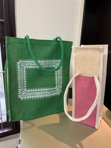 Set Of 2 Jute Bags
