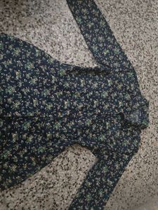 Floral Print Long Sleeve Dress