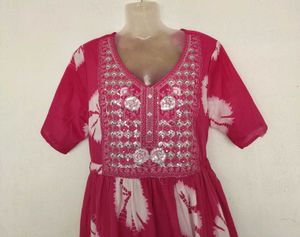 Anouk Pink Kurta Set