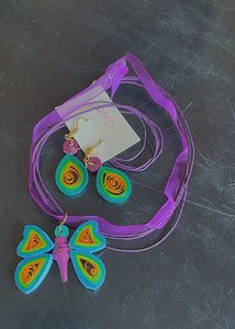 Handmade Butterfly Quilling Jewellery