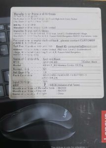 Lenovo 100 Wireless Combo Keyboard &amp; Mouse