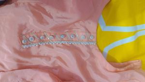 Peach Kurta Set &amp; Dupatta