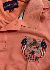 USPA Denim Co. Polo - Salmon